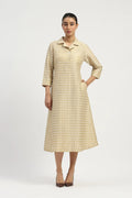 Pleat & Tape Dress