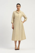 Pleat & Tape Dress