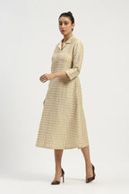 Pleat & Tape Dress