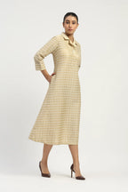 Pleat & Tape Dress