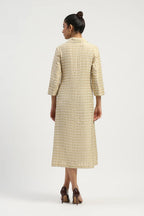 Pleat & Tape Dress