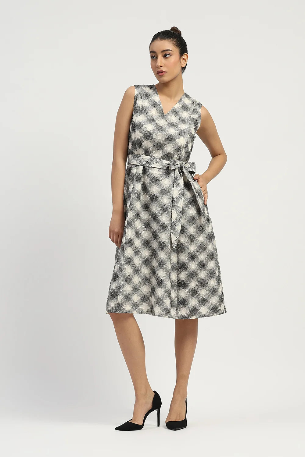 Lattice Cutwork Dress