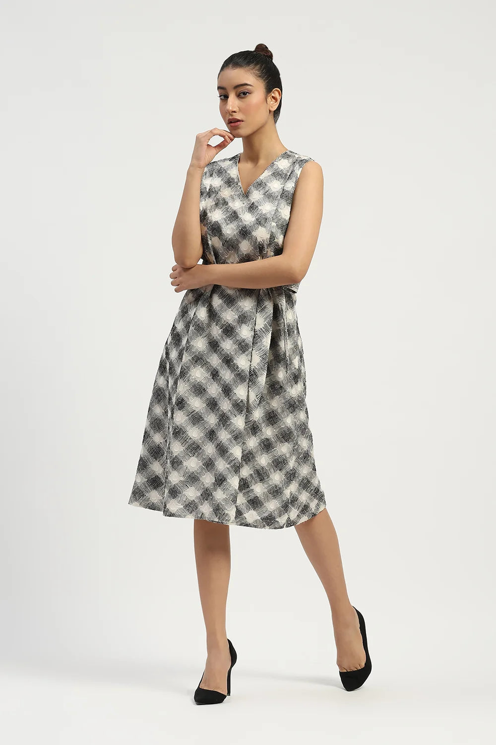 Lattice Cutwork Dress