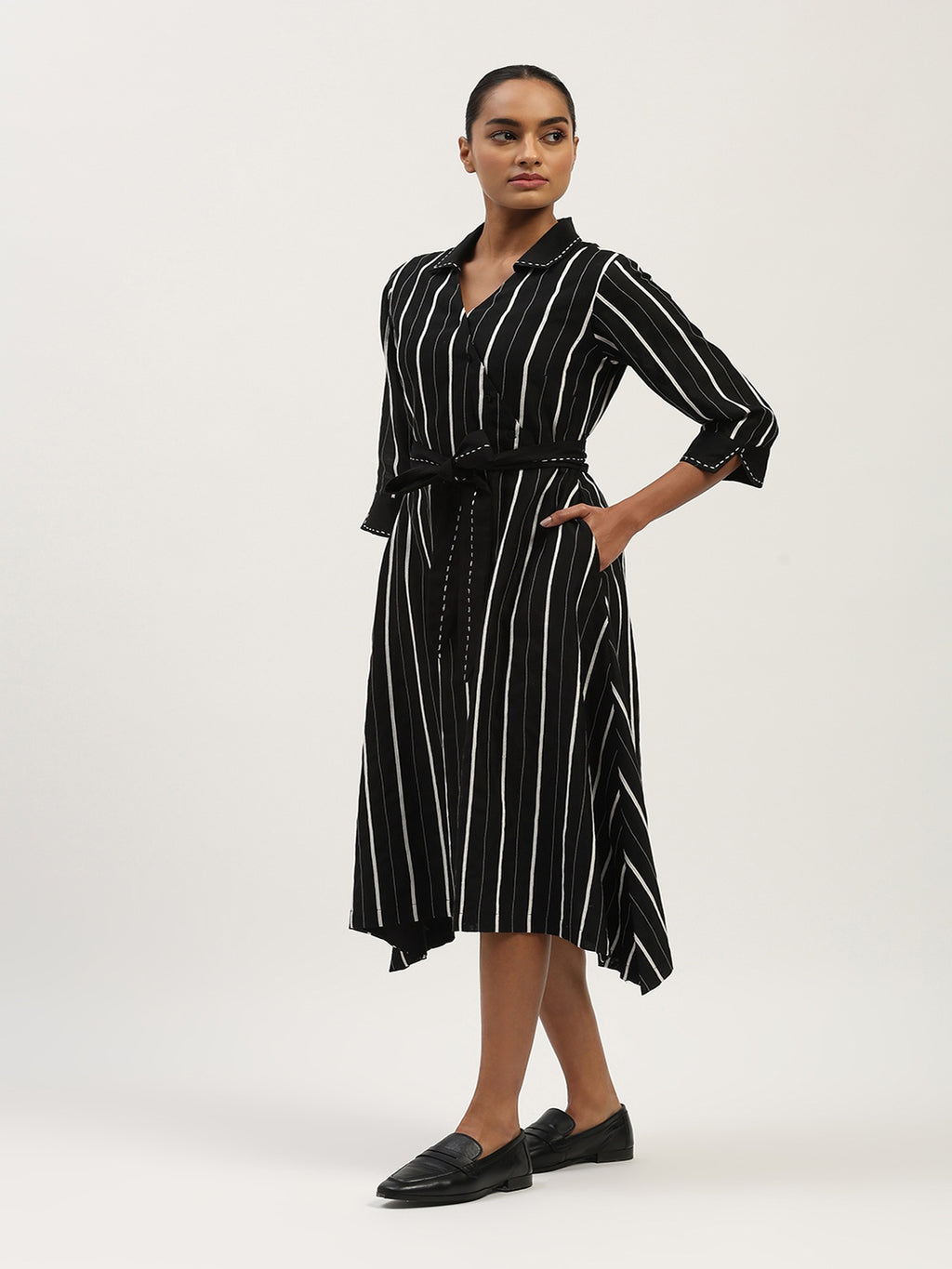Tape Stripe Dress