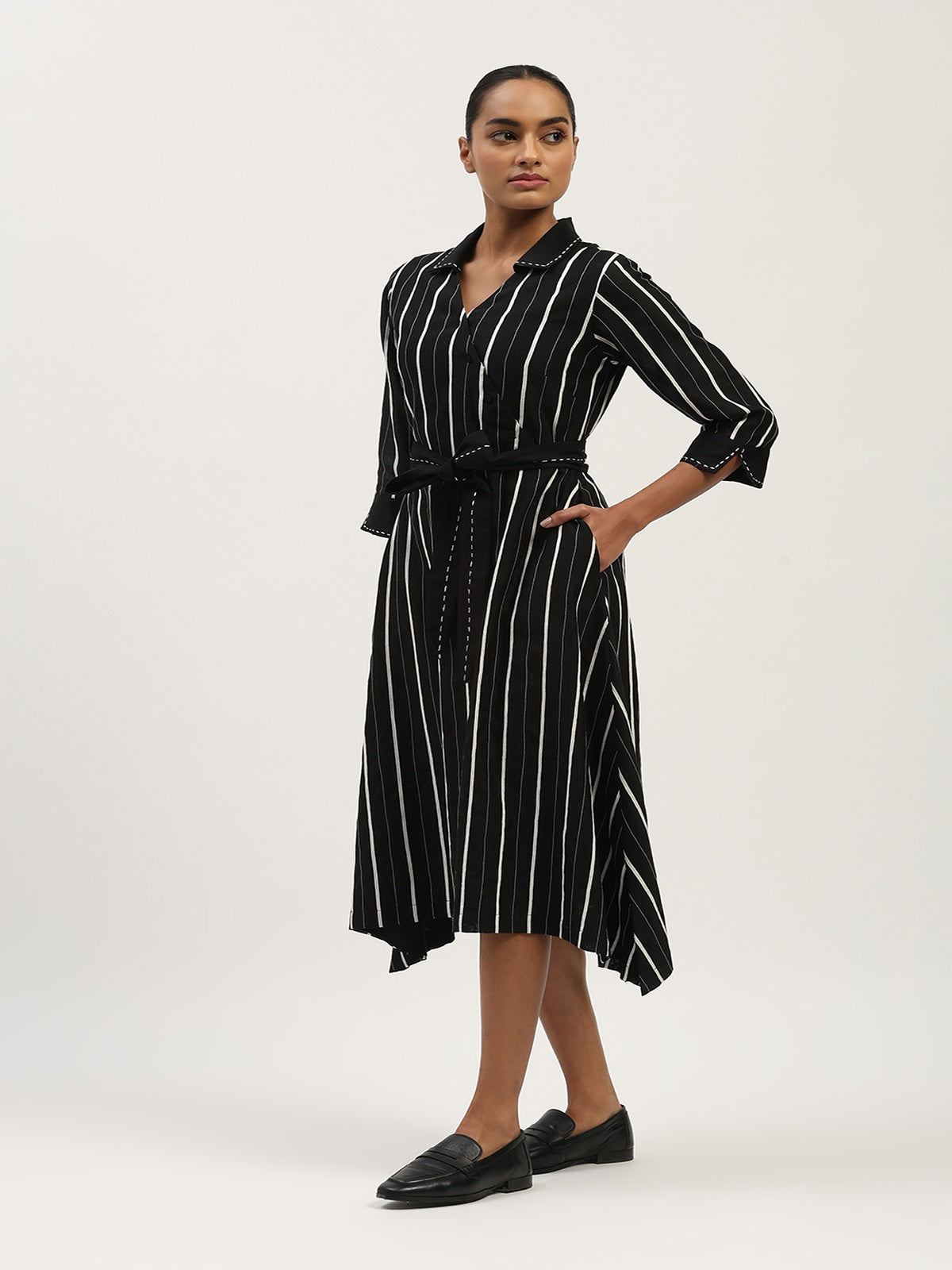 Tape Stripe Dress