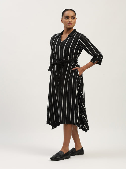 Tape Stripe Dress
