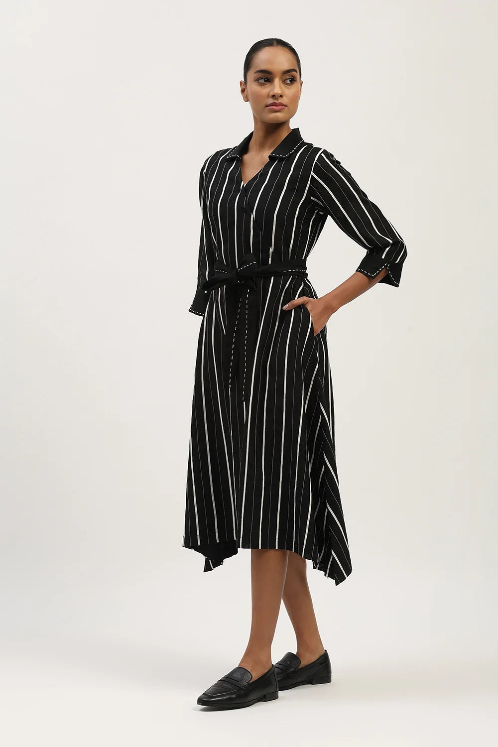 Tape Stripe Dress