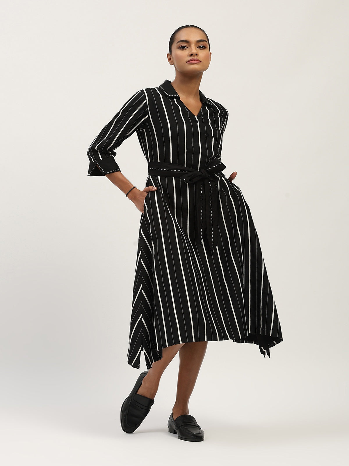Tape Stripe Dress