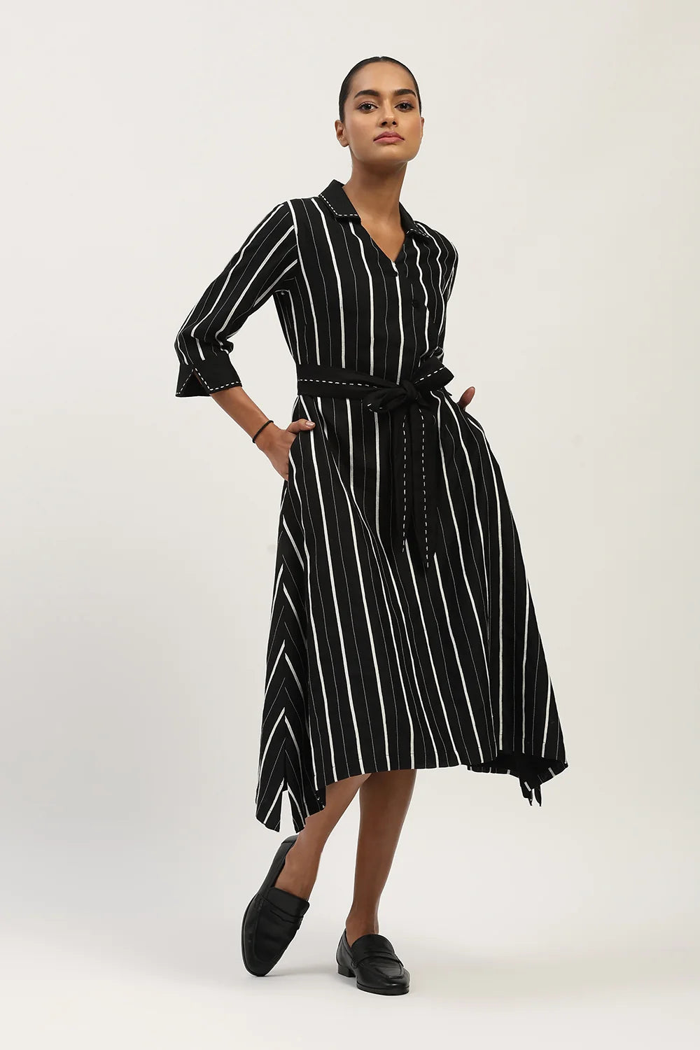 Tape Stripe Dress