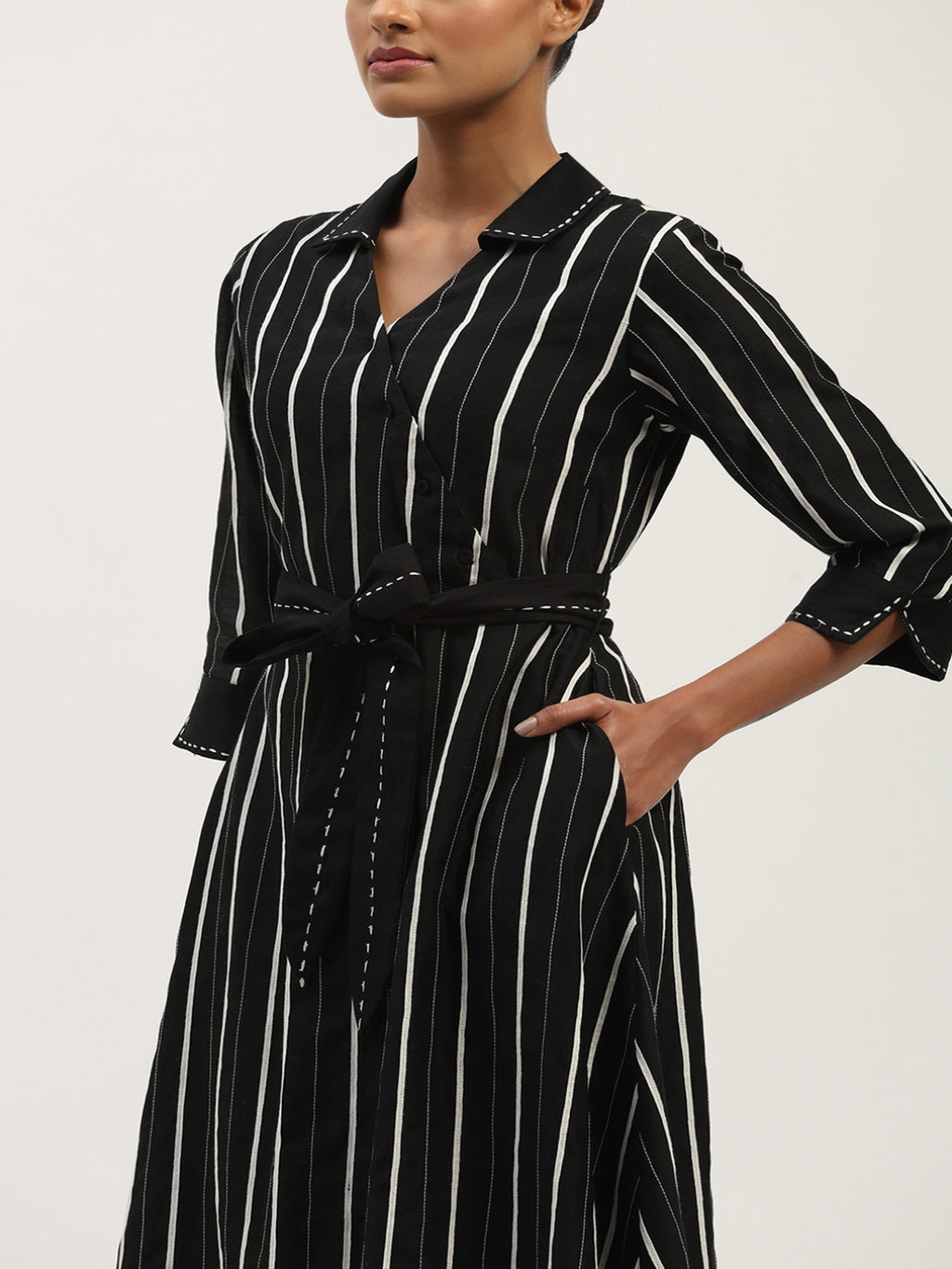 Tape Stripe Dress