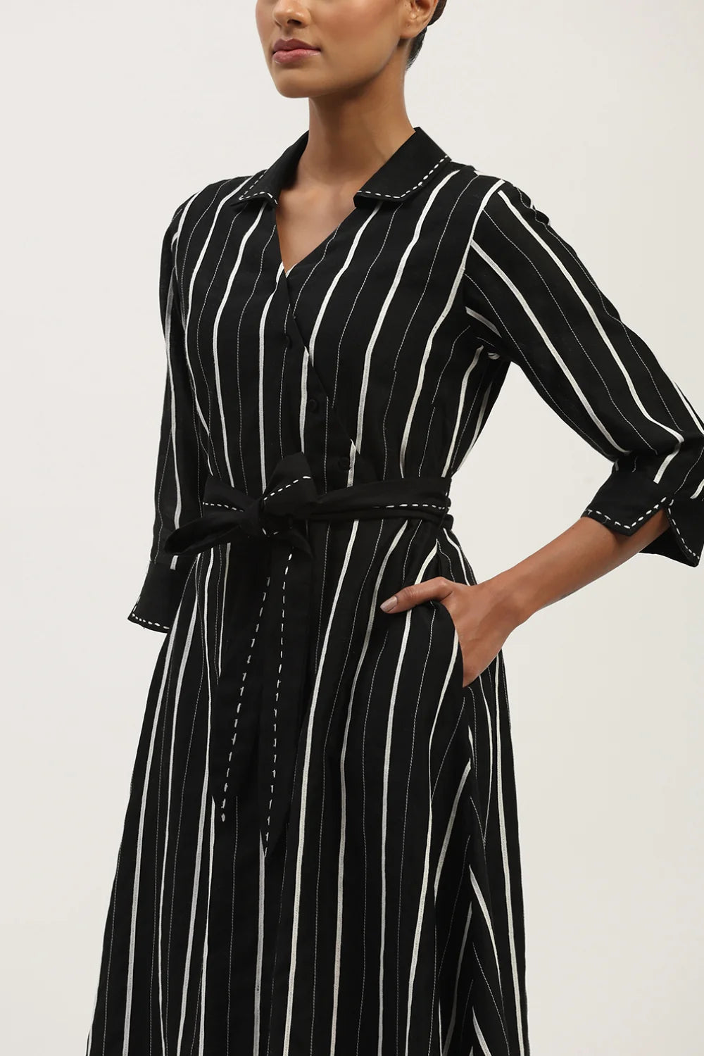 Tape Stripe Dress