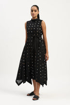 Sequin Dot Long Dress