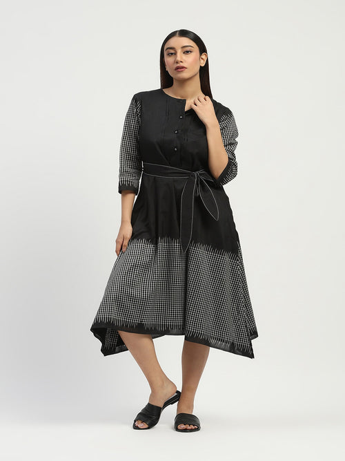 Ikat Checks Dress