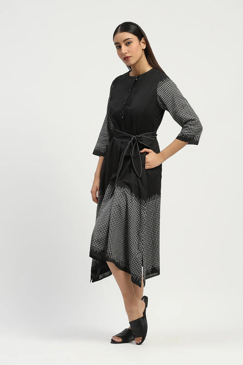 Ikat Checks Dress