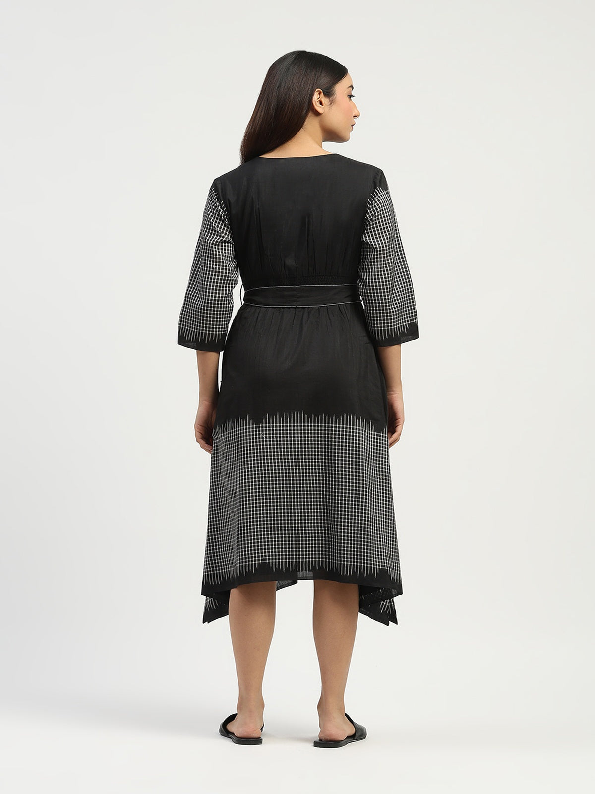 Ikat Checks Dress
