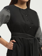 Ikat Checks Dress