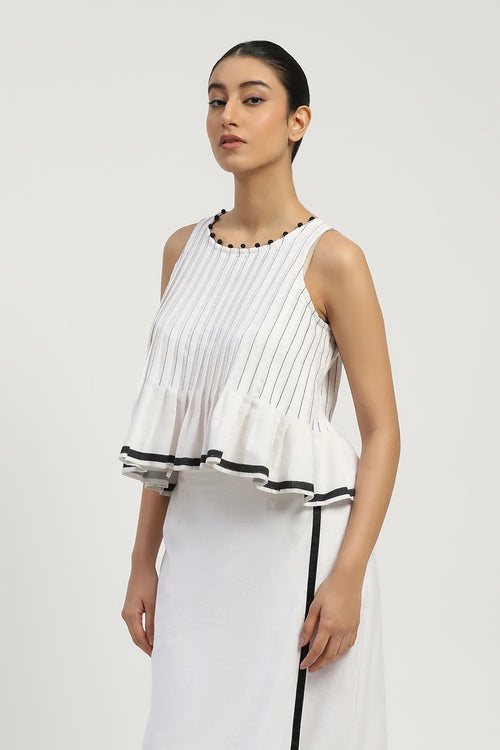 Dhoti Border Top