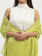 Dot Check Saree