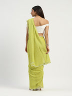 Dot Check Saree