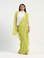 Dot Check Saree
