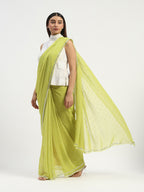 Dot Check Saree