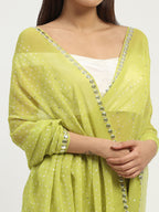 Dot Check Saree