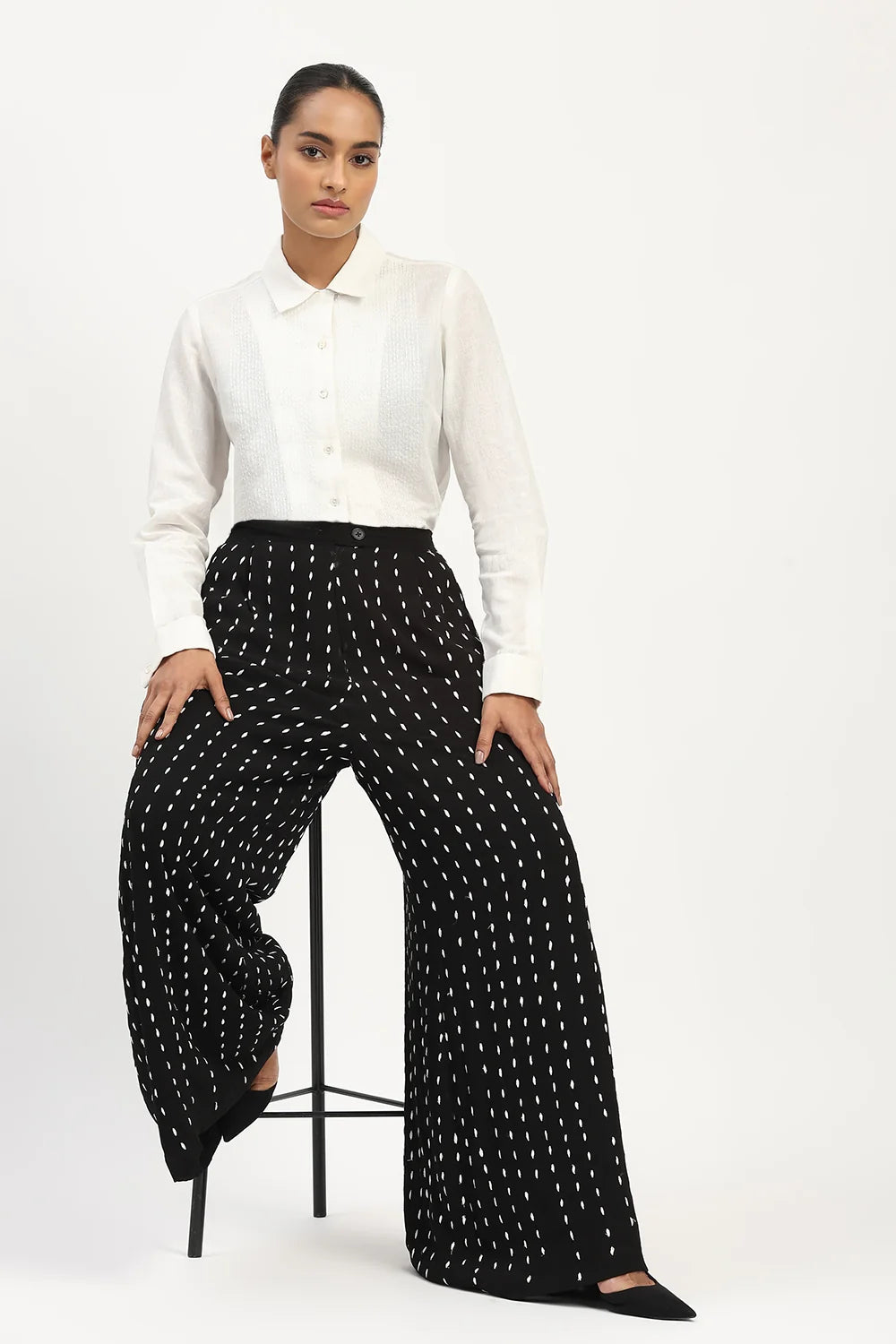 Stab Stitch Front Shirt