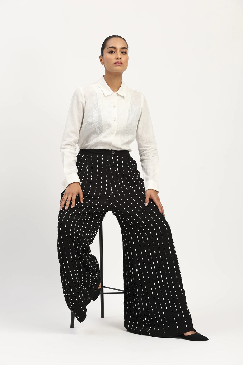 Stab Stitch Front Shirt