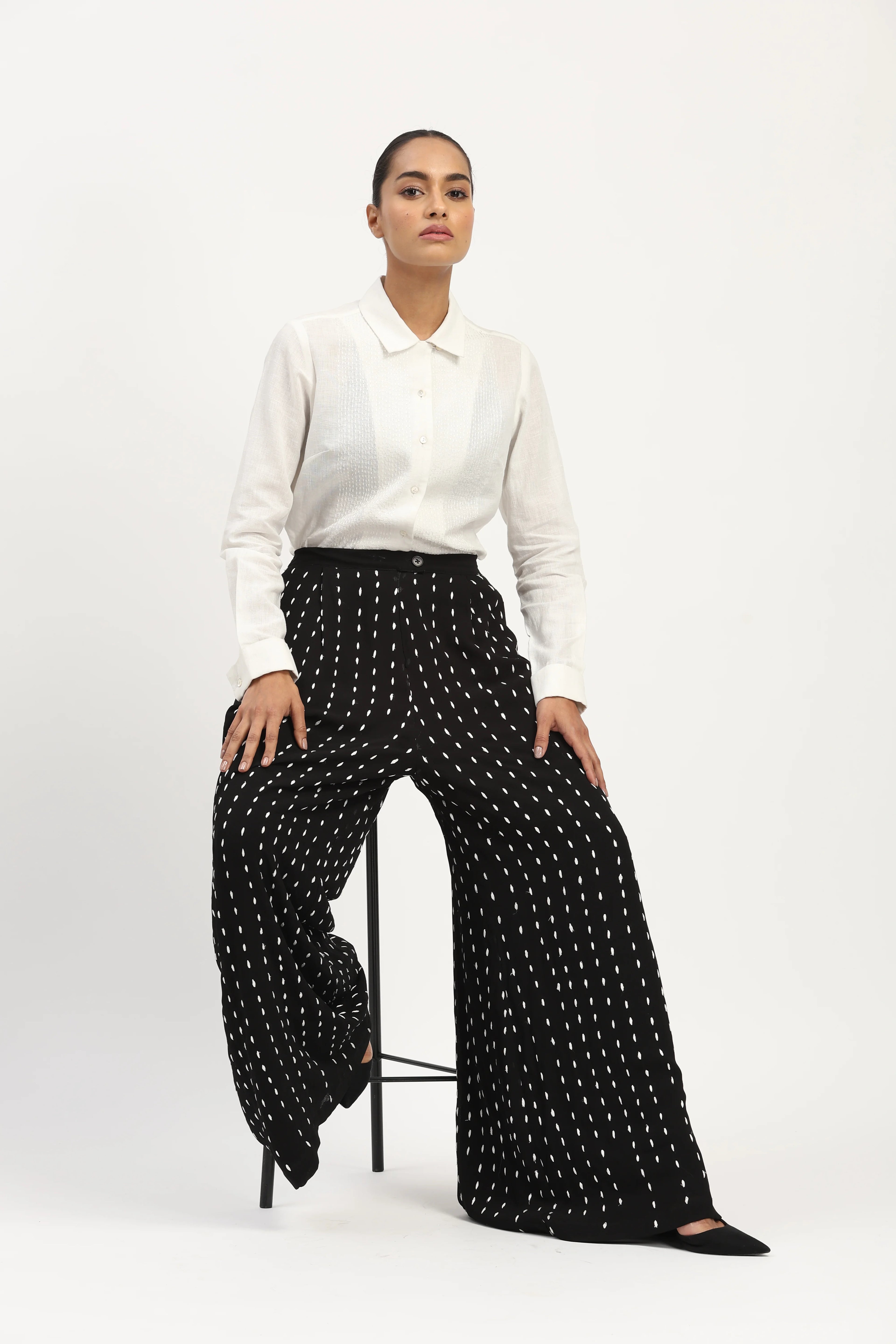 Stab Stitch Front Shirt