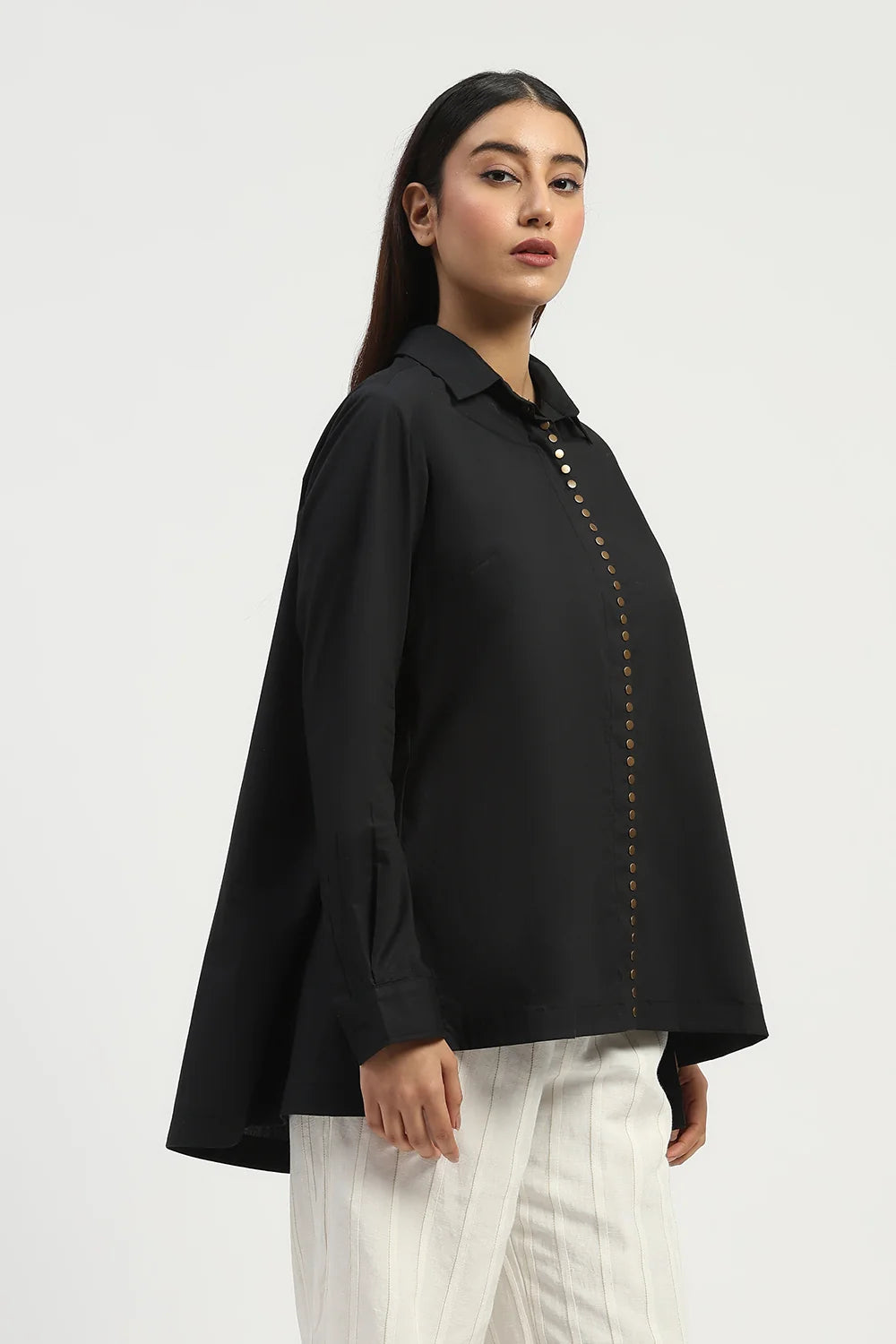 Studs Placket Shirt