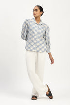 Lattice Cutwork Shirt