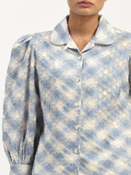 Lattice Cutwork Shirt