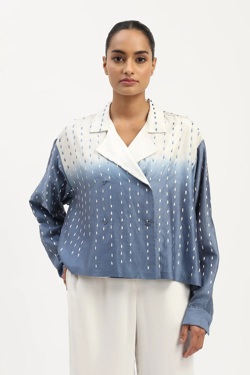 Ombre Stab Stitch Shirt