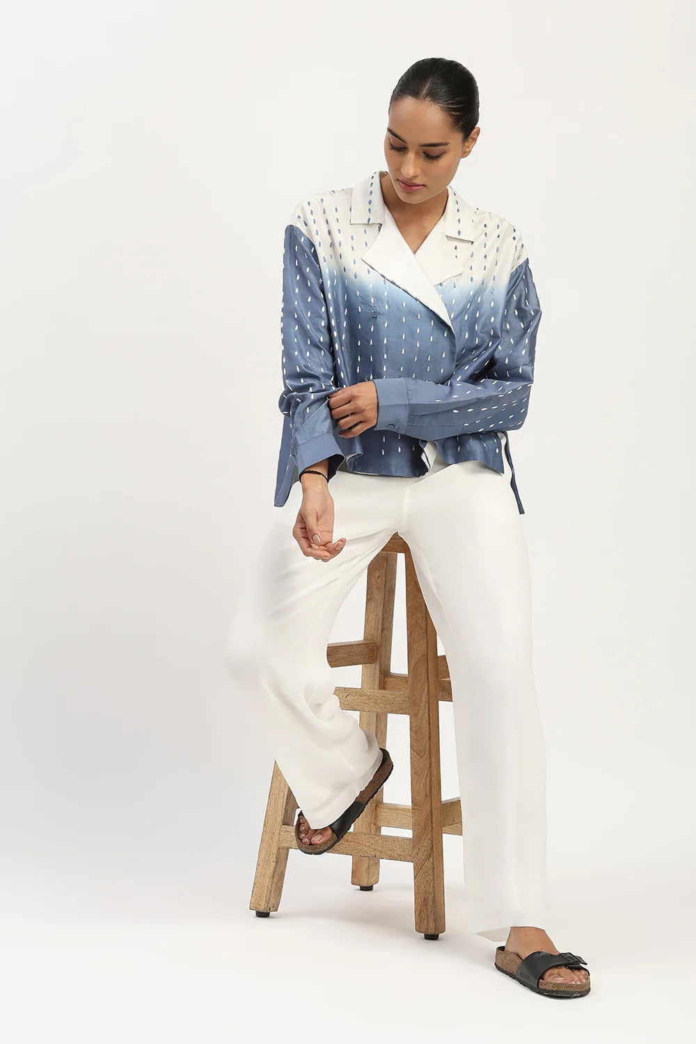 Ombre Stab Stitch Shirt