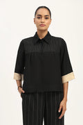Pleated Linen Top