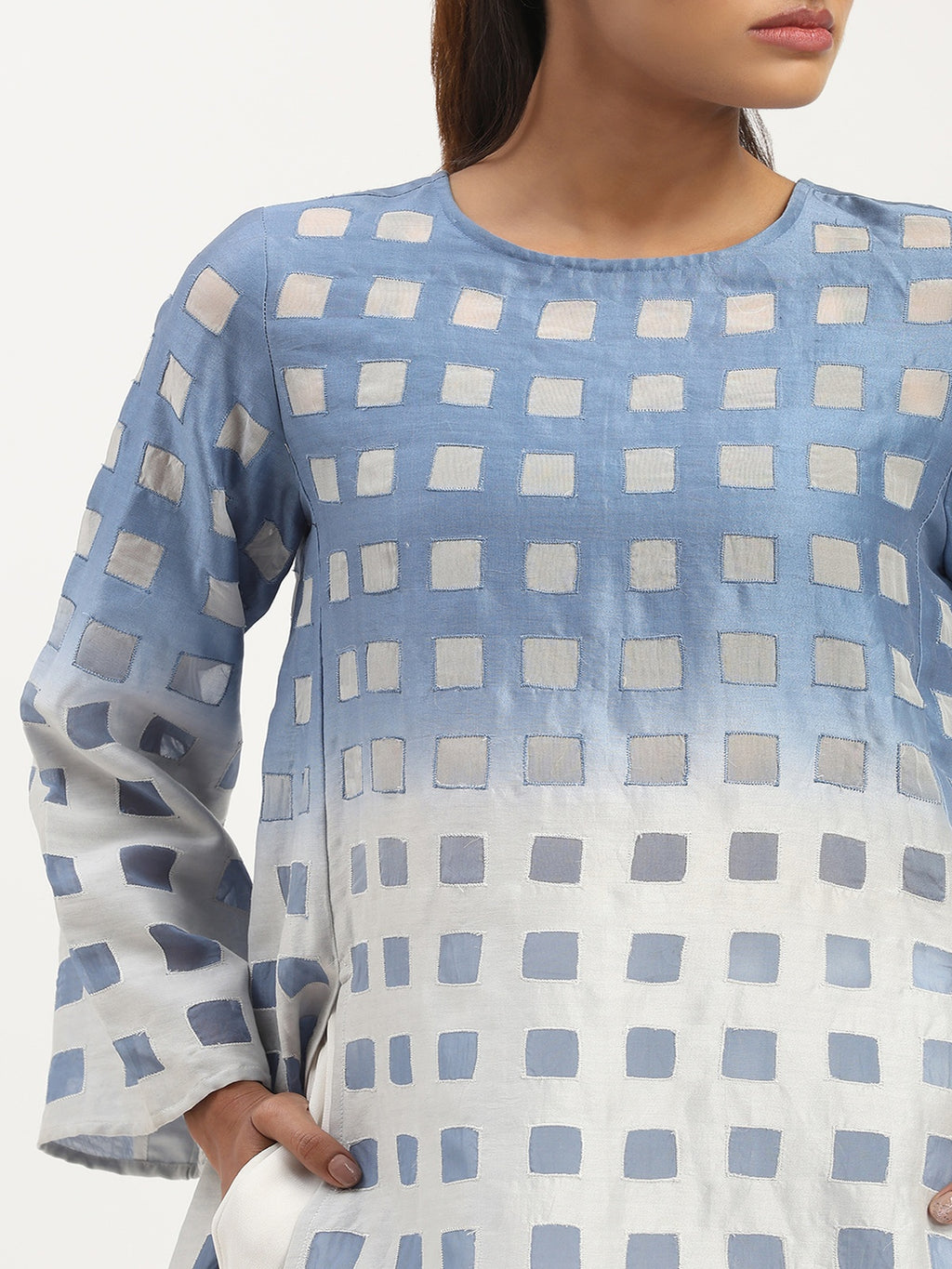 Ombre Cutwork Top