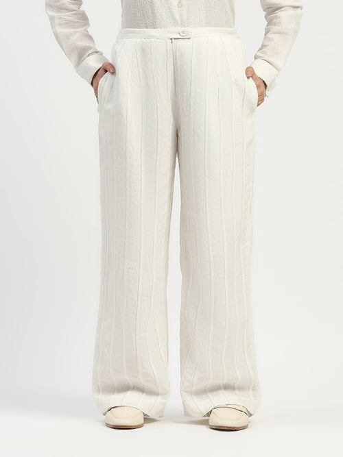 Pleated Linen Trouser