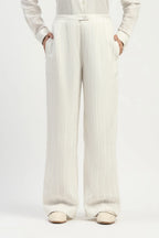Pleated Linen Trouser