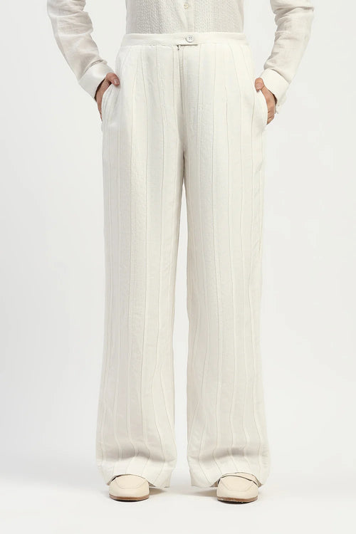 Pleated Linen Trouser