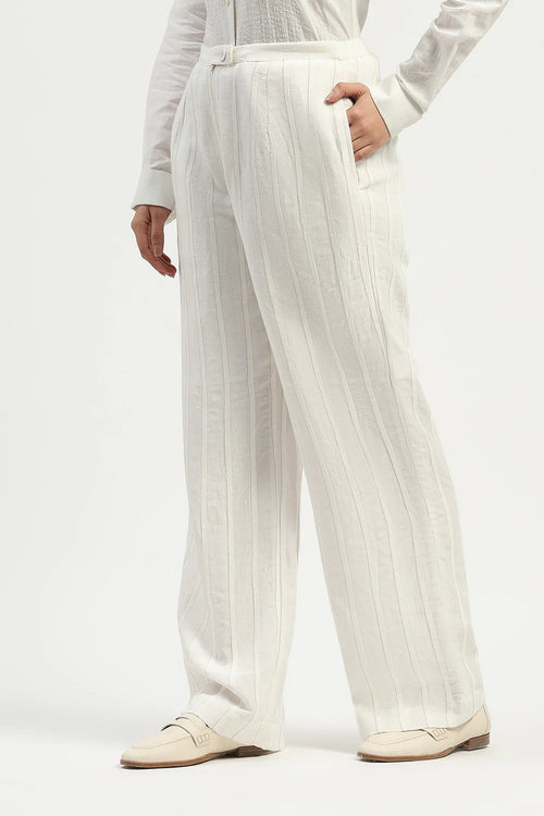 Pleated Linen Trouser