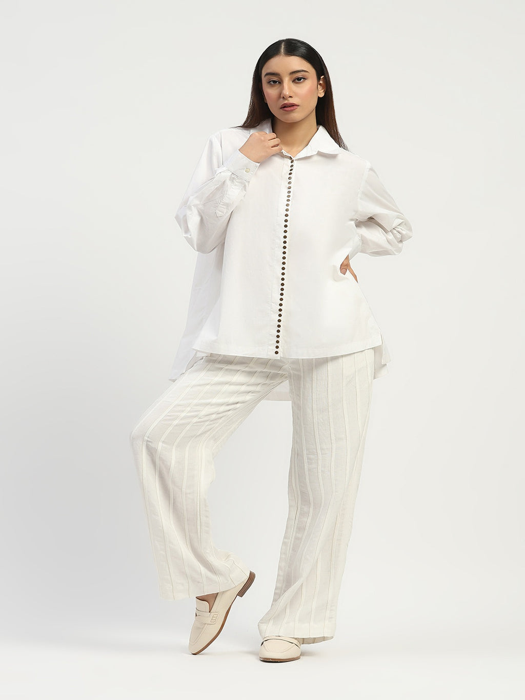 Pleated Linen Trouser