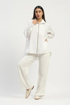 Pleated Linen Trouser