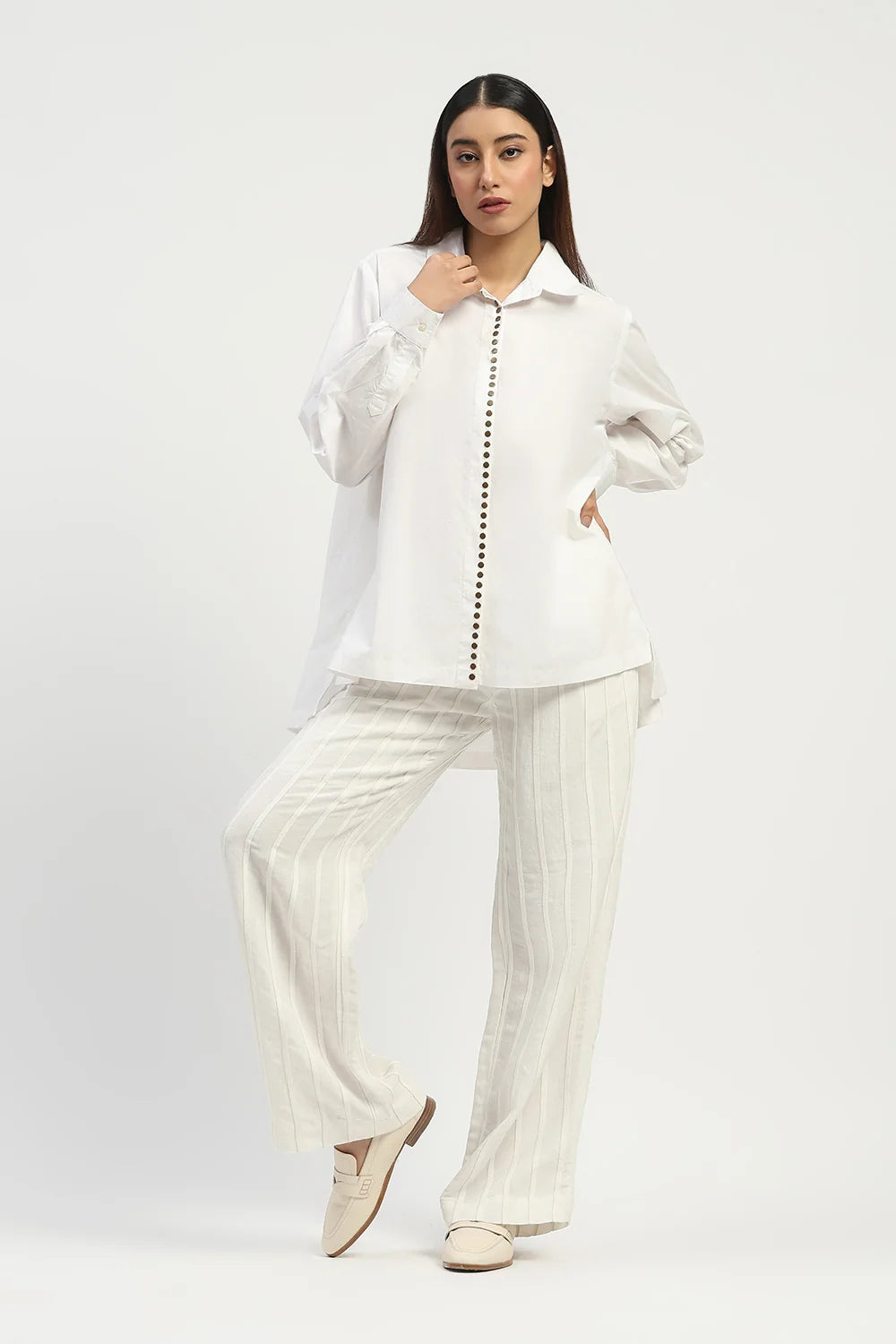Pleated Linen Trouser