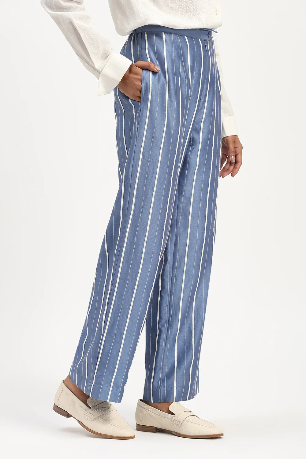 Tape Stripe Trouser Blue