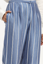 Tape Stripe Trouser Blue