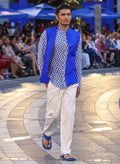 Block printed linen shirt