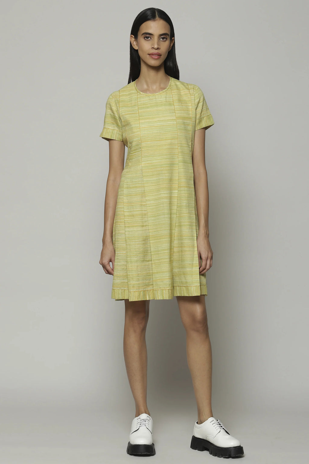Space Dyed Handspun Handwoven Tencel Cotton Dress