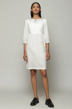 Mother Of Pearl Embroidered Cambric Tunic Ivory