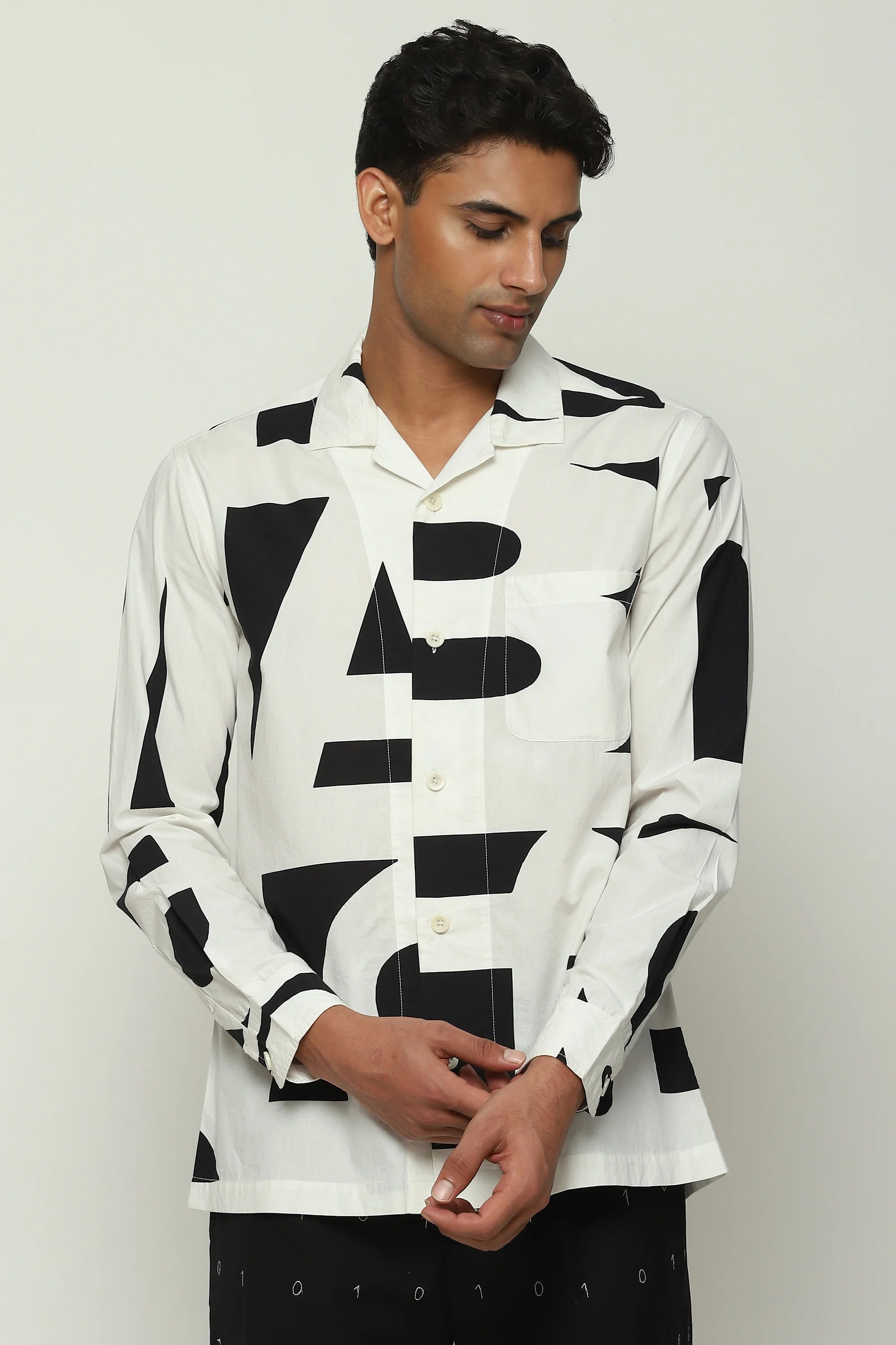 Oversized Calligraphy Shirt