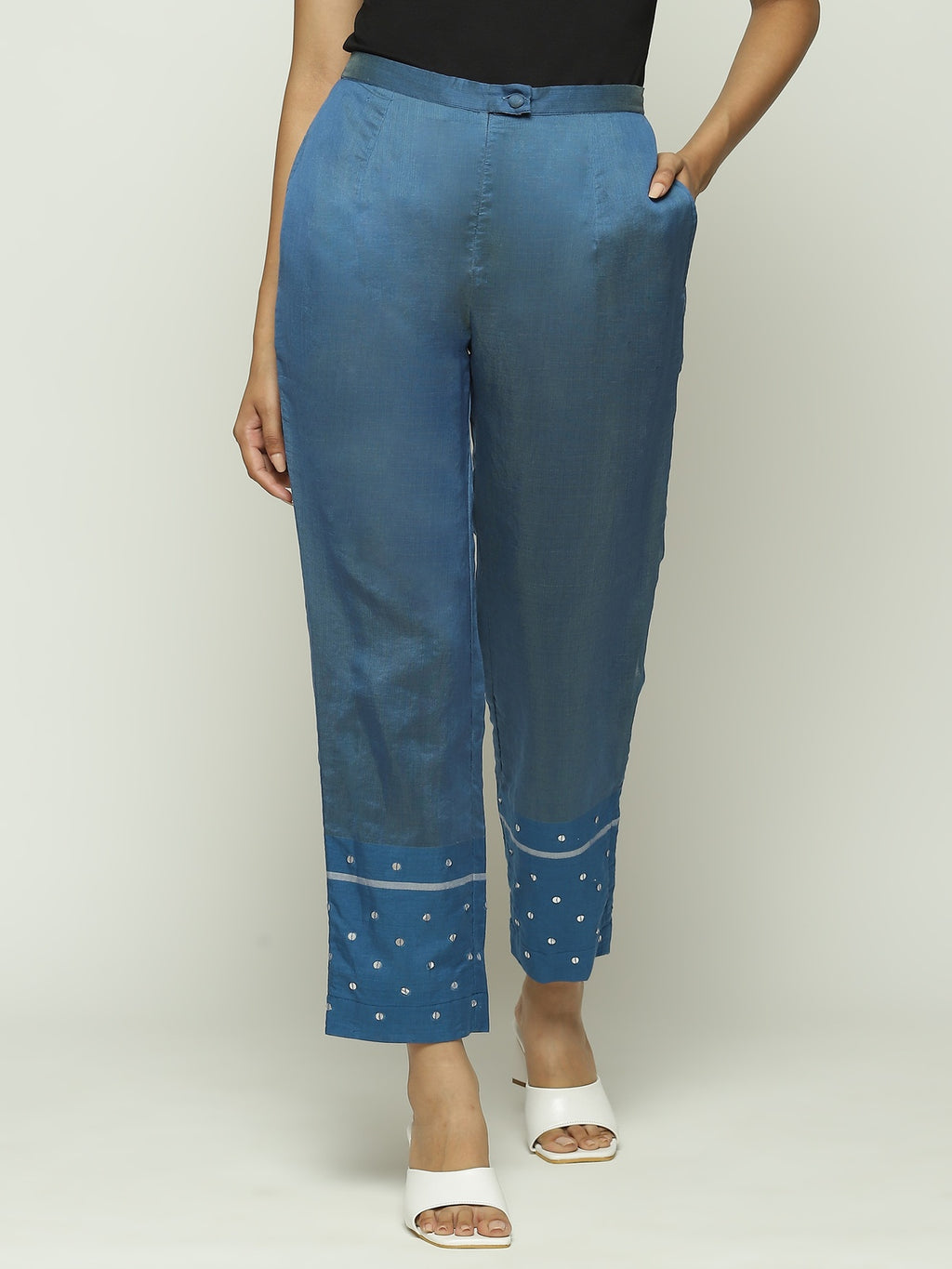 Maheshwar Dots Trouser